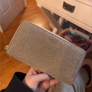 Kate Spade Sparkling Grey/Gold Wallet